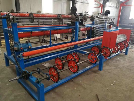 100m Rolling Mesh 0.75kw Chain Link Fence Making Machine